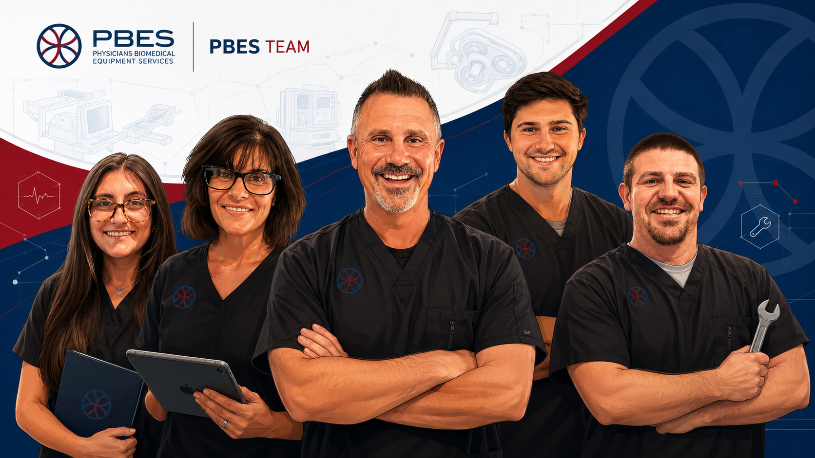 The PBES team — Emily, Amy, Patrick, Aidan, and Connor Dunigan